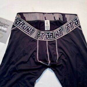 FORT TROFF Size XL Grunt Corp Mesh Leggings - Black/Gray/White - Mesh Pouch